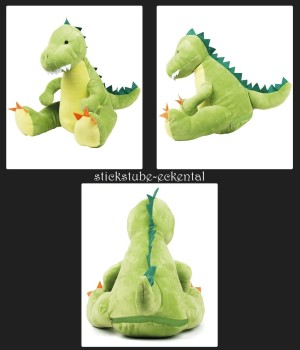 Stofftier Dino bestickt mit Namen